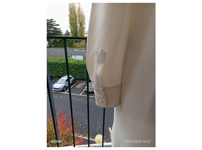 Stella Mc Cartney Stella McCartney Kleid Creme Viscose Roh - Ansicht 7