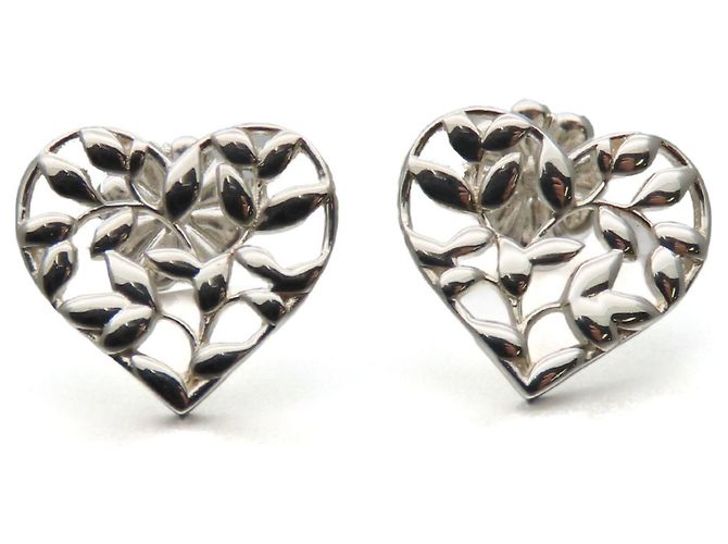 Herzohrringe mit Olivenblättern Tiffany & Co. Silber - Ansicht 2