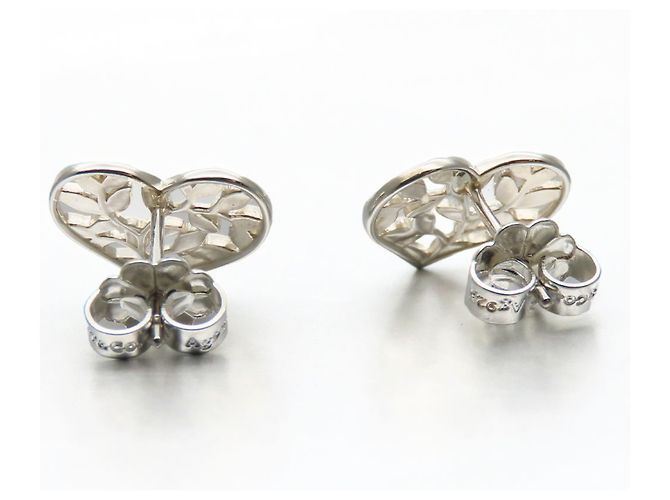 Herzohrringe mit Olivenblättern Tiffany & Co. Silber - Ansicht 4