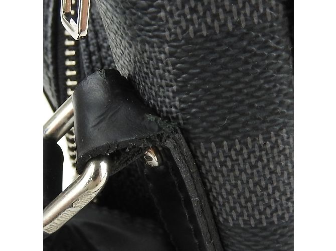 Borsa a Spalla Damier Graphite Louis Vuitton Marrone Nero - vista 13