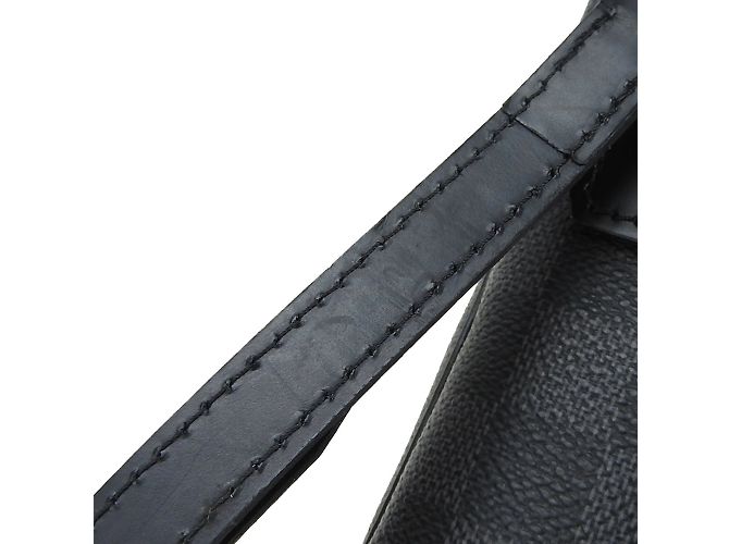 Borsa a Spalla Damier Graphite Louis Vuitton Marrone Nero - vista 18