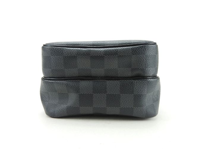 Borsa a Spalla Damier Graphite Louis Vuitton Marrone Nero - vista 5