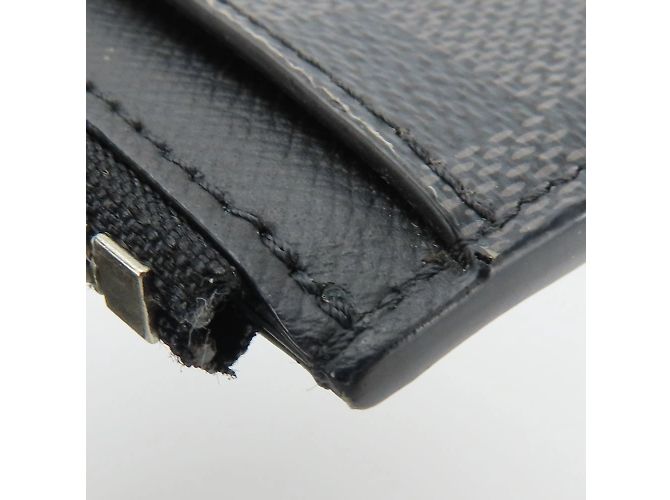 Louis Vuitton Damier Graphite Business Card Case Brown Black - view 11
