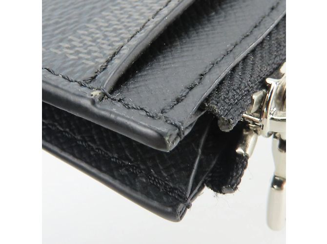 Louis Vuitton Damier Graphite Business Card Case Brown Black - view 12