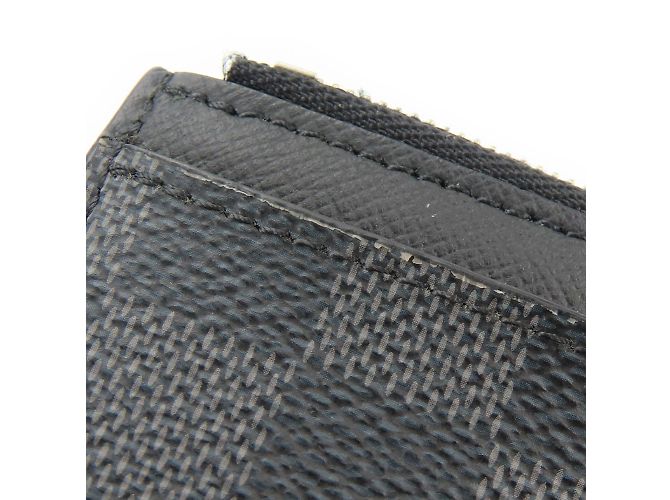 Louis Vuitton Damier Graphite Business Card Case Brown Black - view 13