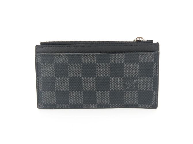 Louis Vuitton Damier Graphite Business Card Case Brown Black - view 4