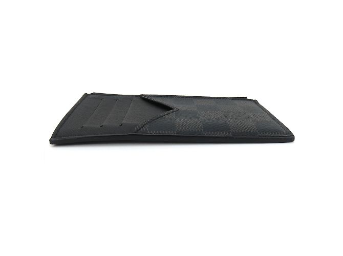 Louis Vuitton Damier Graphite Business Card Case Brown Black - view 5