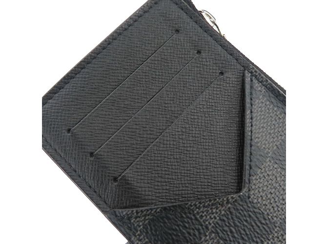 Louis Vuitton Damier Graphite Business Card Case Brown Black - view 8