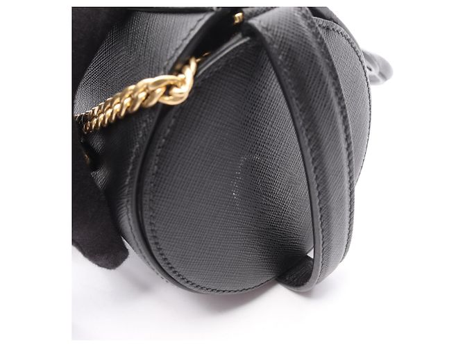 Prada Saffiano Lederhandtasche Schwarz - Ansicht 5
