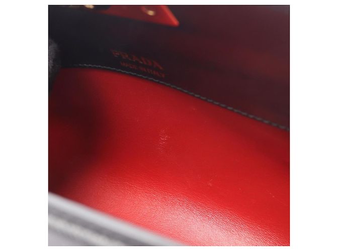 Prada Saffiano Lederhandtasche Schwarz - Ansicht 6