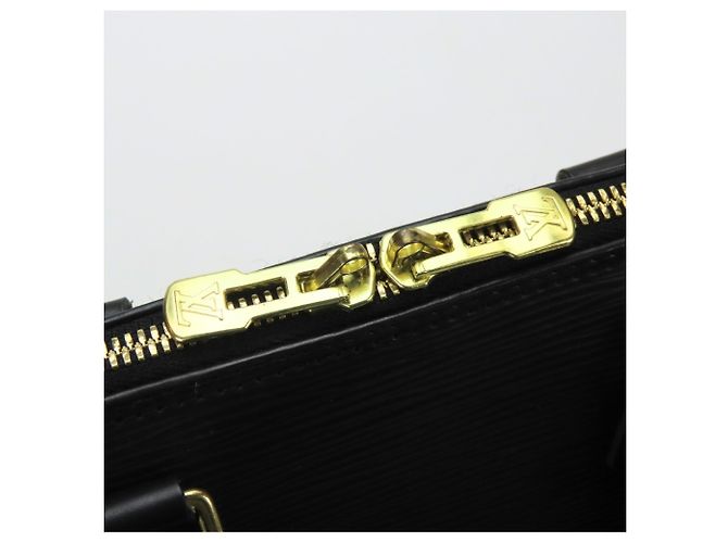 Borsa Louis Vuitton Alma in pelle Epi nera Nero - vista 19