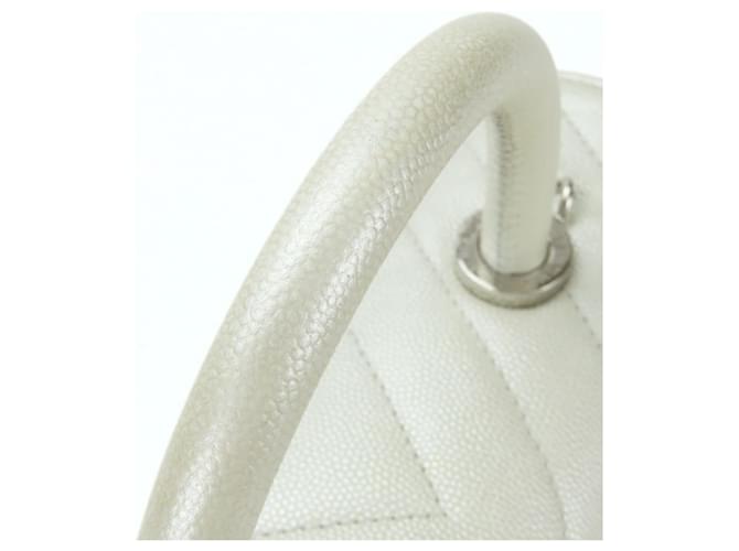 Borsa Chanel Coco Handle XS Bianco - vista 7