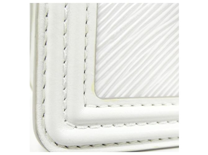 Borsa a Spalla Mini Dauphine Epi Louis Vuitton Bianco - vista 6