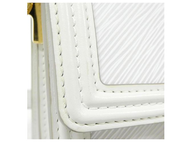 Borsa a Spalla Mini Dauphine Epi Louis Vuitton Bianco - vista 7