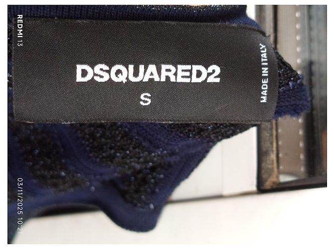 Abito Dsquared2 Blu Navy e Nero - vista 11
