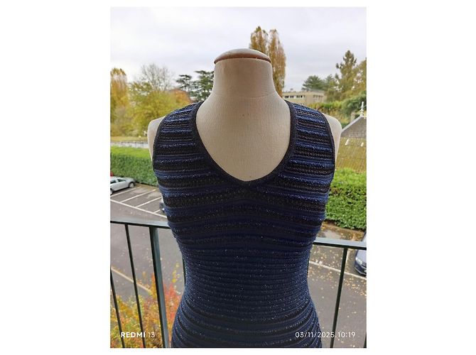 Abito Dsquared2 Blu Navy e Nero - vista 2