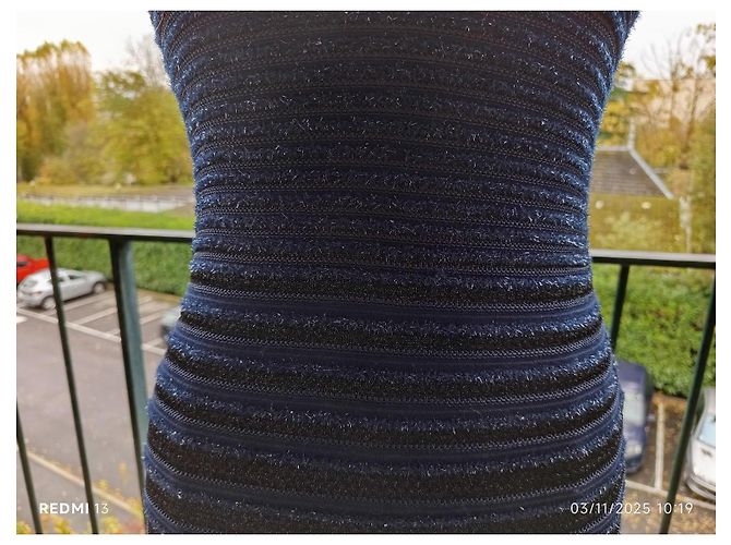 Abito Dsquared2 Blu Navy e Nero - vista 3