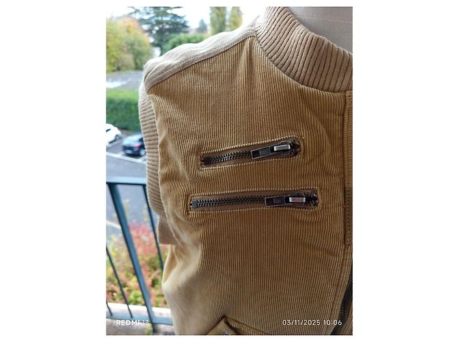 Chaqueta sin mangas Marc Jacobs beige de algodón - vista 6