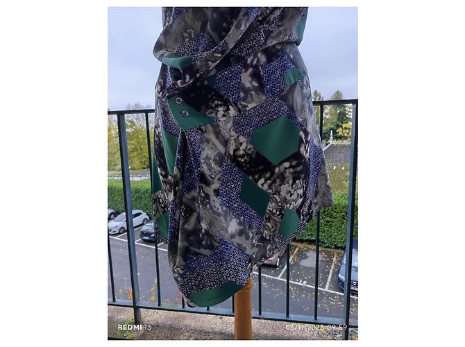 Vestido asimétrico de seda Peter Pilotto Multicolor - vista 7