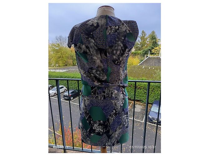 Vestido asimétrico de seda Peter Pilotto Multicolor - vista 9