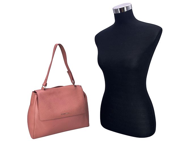 Orciani Mittlere Sveva-Handtasche aus rosa Leder, Schultertasche Pink - Ansicht 2