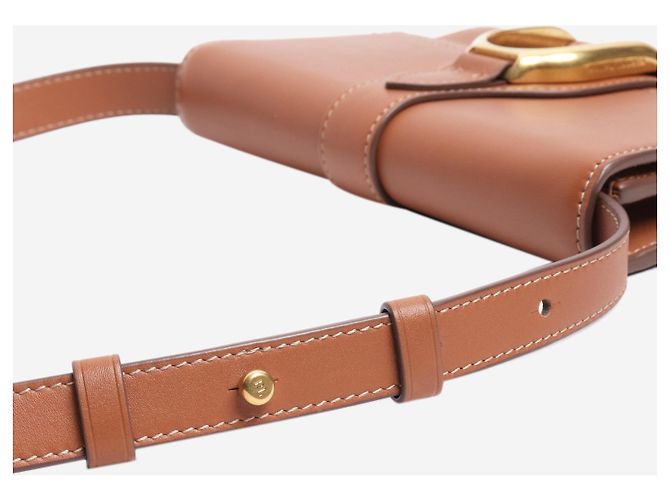Ralph Lauren Braune Leder-Umhängetasche - Ansicht 4