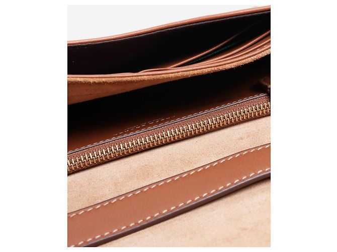 Ralph Lauren Braune Leder-Umhängetasche - Ansicht 5