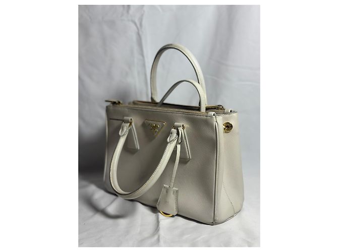 Prada Galleria Saffiano, Piccola Borsa Bianco - vista 10