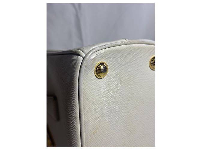 Prada Galleria Saffiano, Piccola Borsa Bianco - vista 13