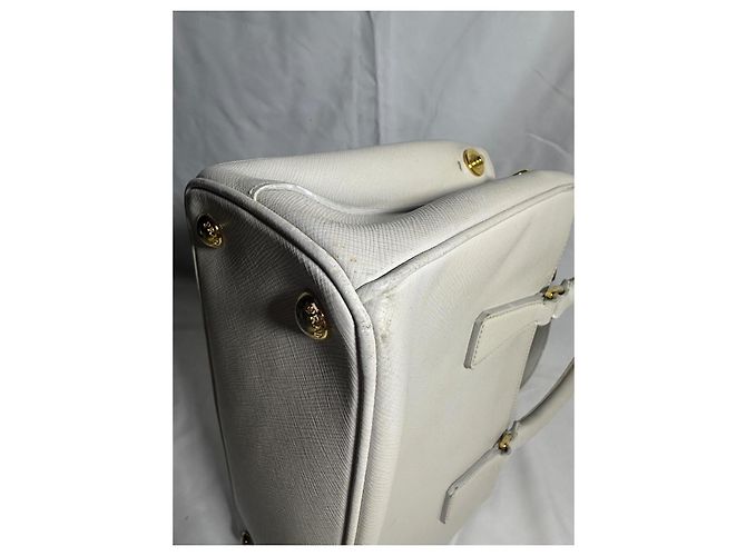 Prada Galleria Saffiano, Piccola Borsa Bianco - vista 14