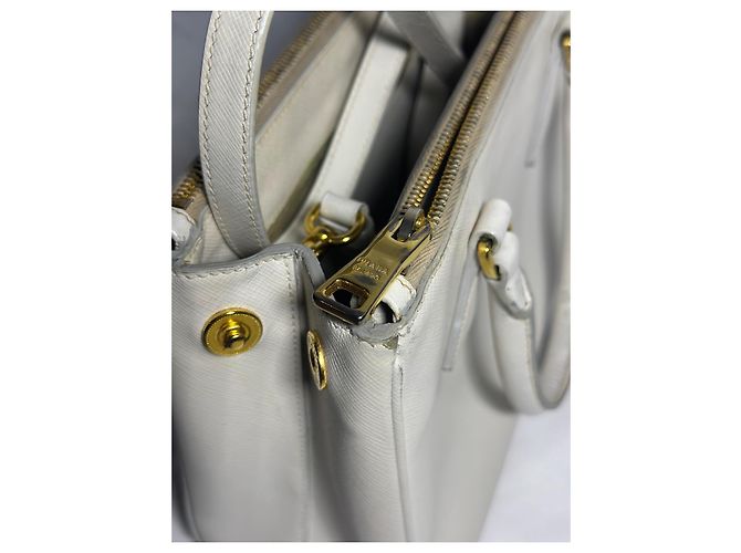 Prada Galleria Saffiano, Piccola Borsa Bianco - vista 17