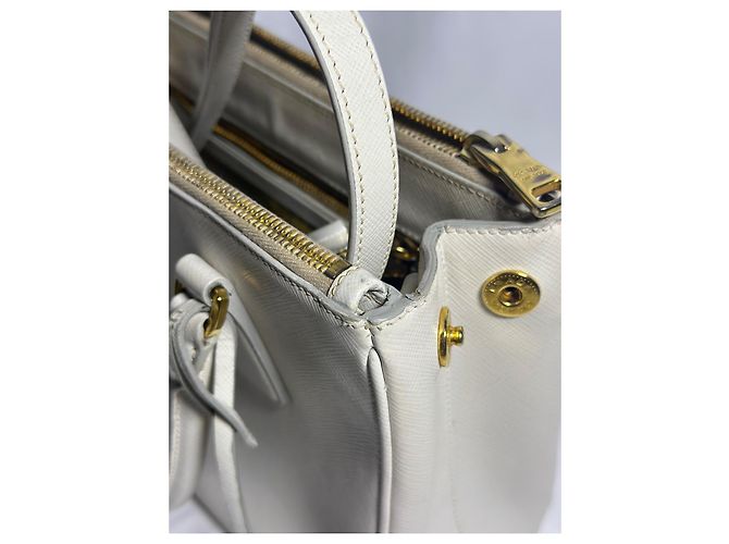Prada Galleria Saffiano, Piccola Borsa Bianco - vista 18