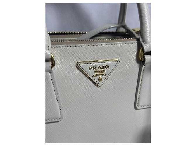 Prada Galleria Saffiano, Piccola Borsa Bianco - vista 2