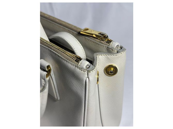 Prada Galleria Saffiano, Piccola Borsa Bianco - vista 20
