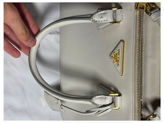 Prada Galleria Saffiano, Piccola Borsa Bianco - vista 22