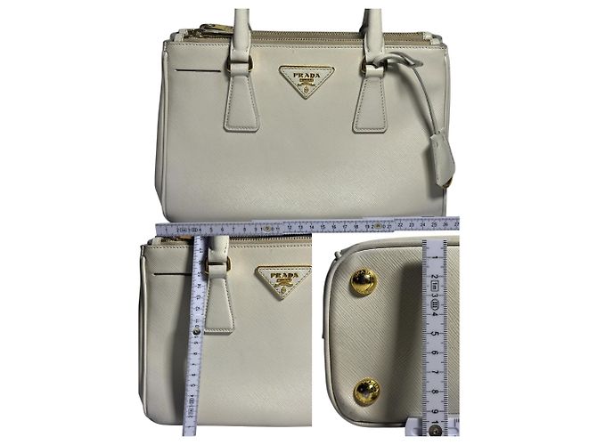 Prada Galleria Saffiano, Piccola Borsa Bianco - vista 29