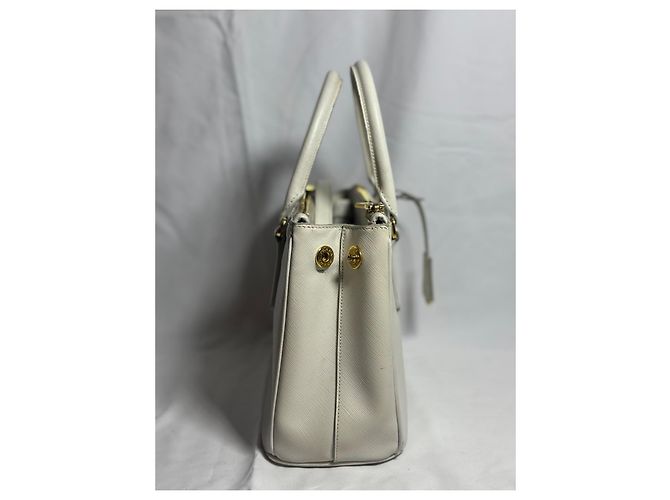 Prada Galleria Saffiano, Piccola Borsa Bianco - vista 4
