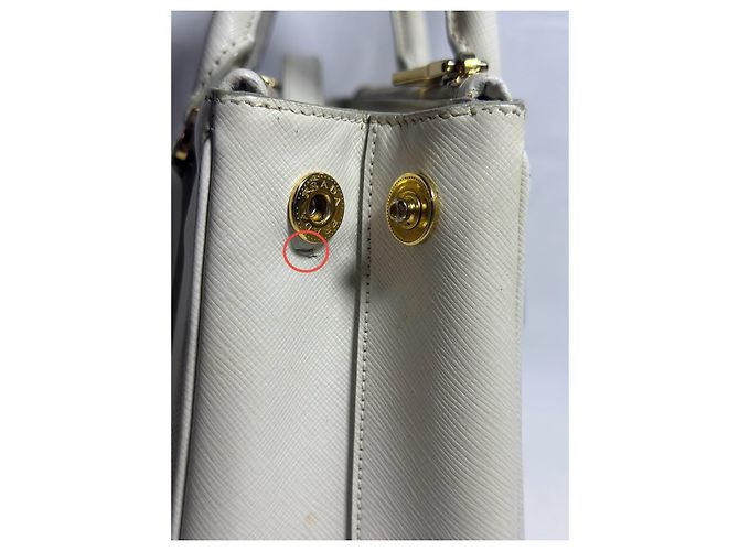 Prada Galleria Saffiano, Piccola Borsa Bianco - vista 5