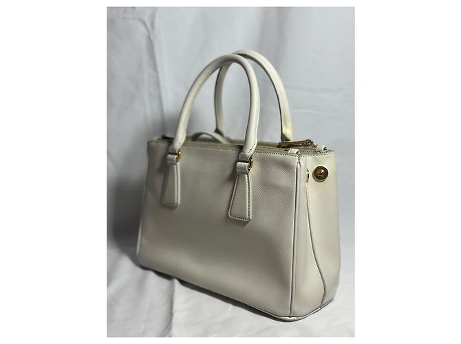 Prada Galleria Saffiano, Piccola Borsa Bianco - vista 6