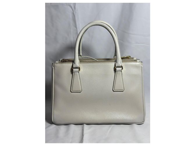 Prada Galleria Saffiano, Piccola Borsa Bianco - vista 7
