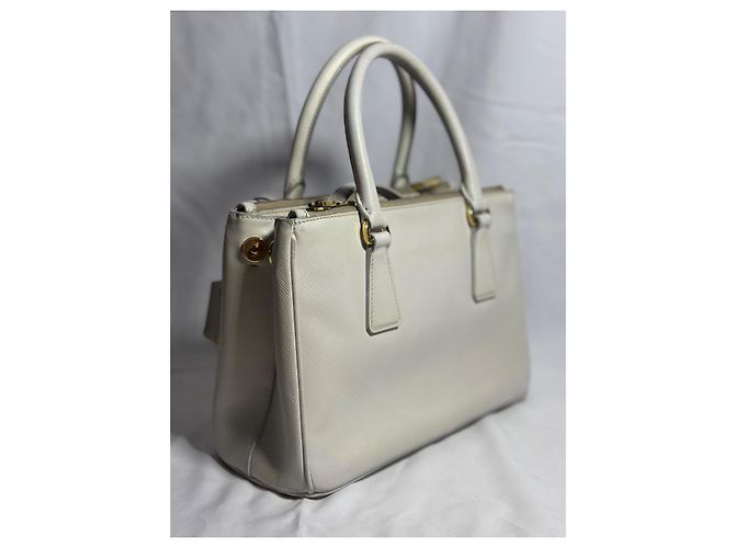Prada Galleria Saffiano, Piccola Borsa Bianco - vista 8