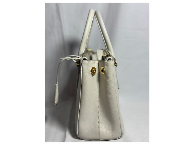 Prada Galleria Saffiano, Piccola Borsa Bianco - vista 9