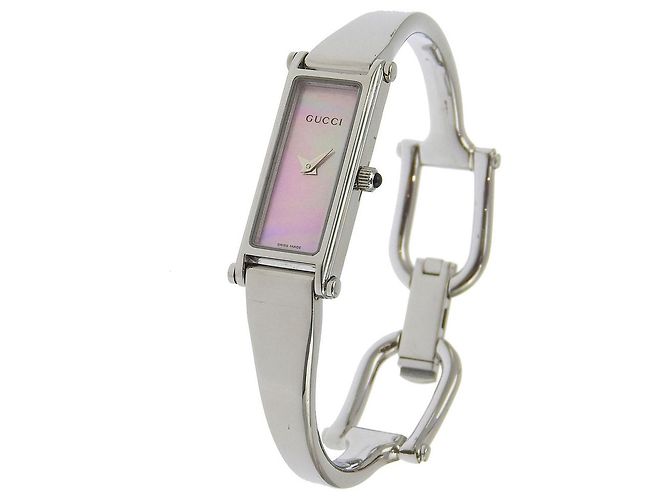 Gucci 1500L Edelstahl Uhr Silber - Ansicht 2