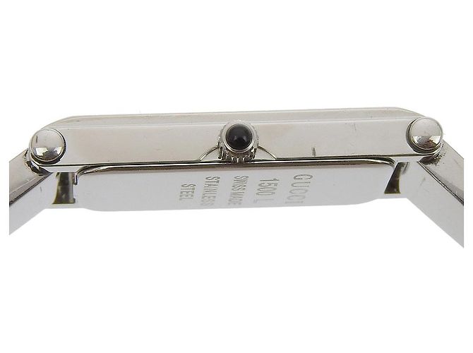 Gucci 1500L Edelstahl Uhr Silber - Ansicht 6