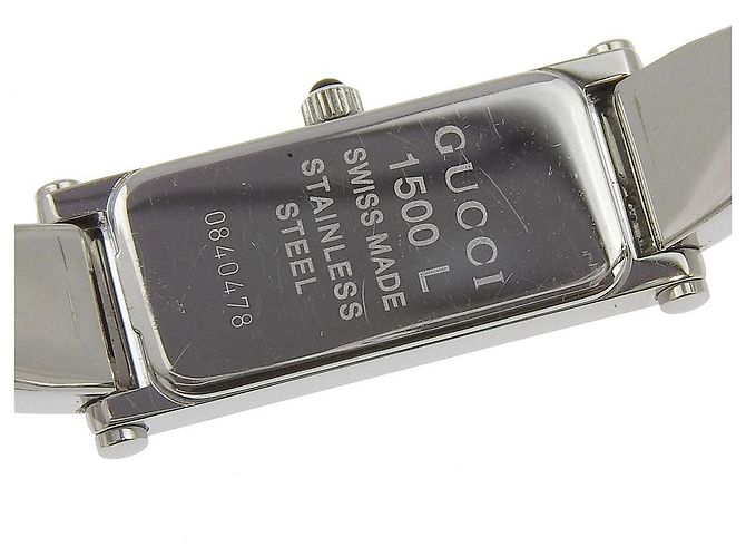 Gucci 1500L Edelstahl Uhr Silber - Ansicht 7