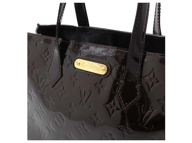 Borsa a mano Wilshire PM Monogram Vernis Louis Vuitton Bordò Porpora - vista 5