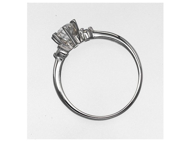 Autre Marque Pt900 Platin-Diamantring Silber - Ansicht 10
