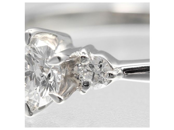Autre Marque Pt900 Platin-Diamantring Silber - Ansicht 7