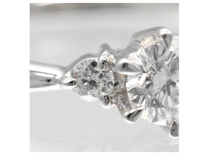 Autre Marque Pt900 Platin-Diamantring Silber - Ansicht 8
