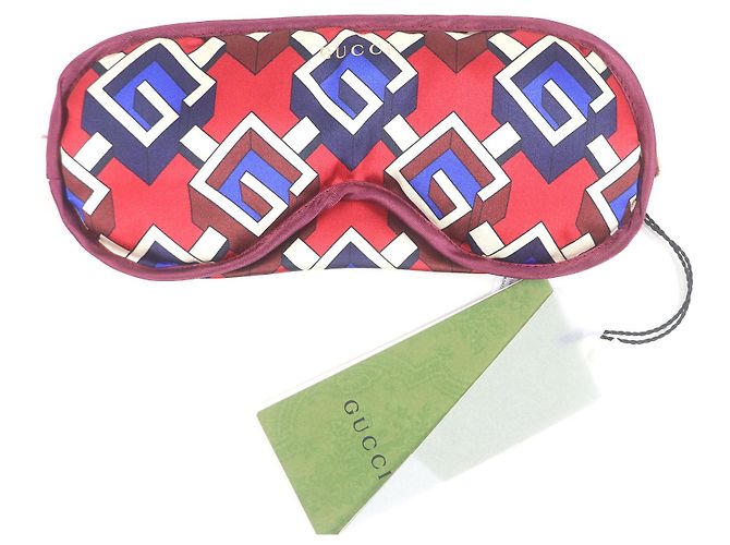 Set da viaggio maschera per gli occhi geometrica G Gucci Rosso - vista 5